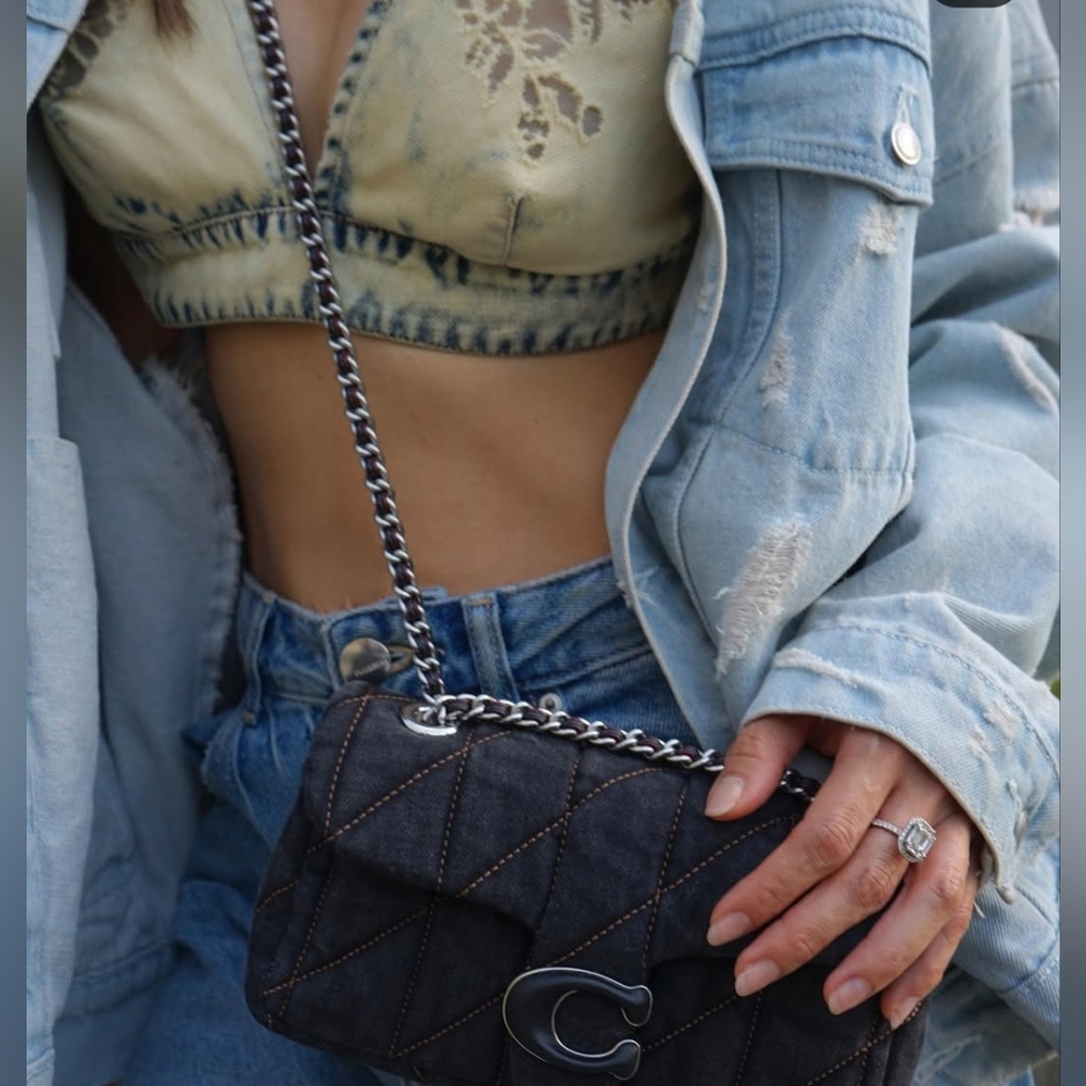 Coach Denim Tabby 2 Way Bag - Picture 14 of 16